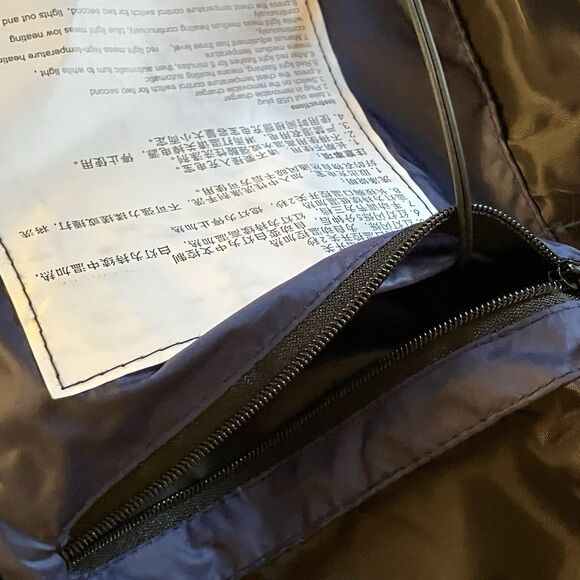 Heated Puffer Vest Changeown Sleeveless Blue USB Zip Mens XS S Snowboard Ski - Picture 15 of 16